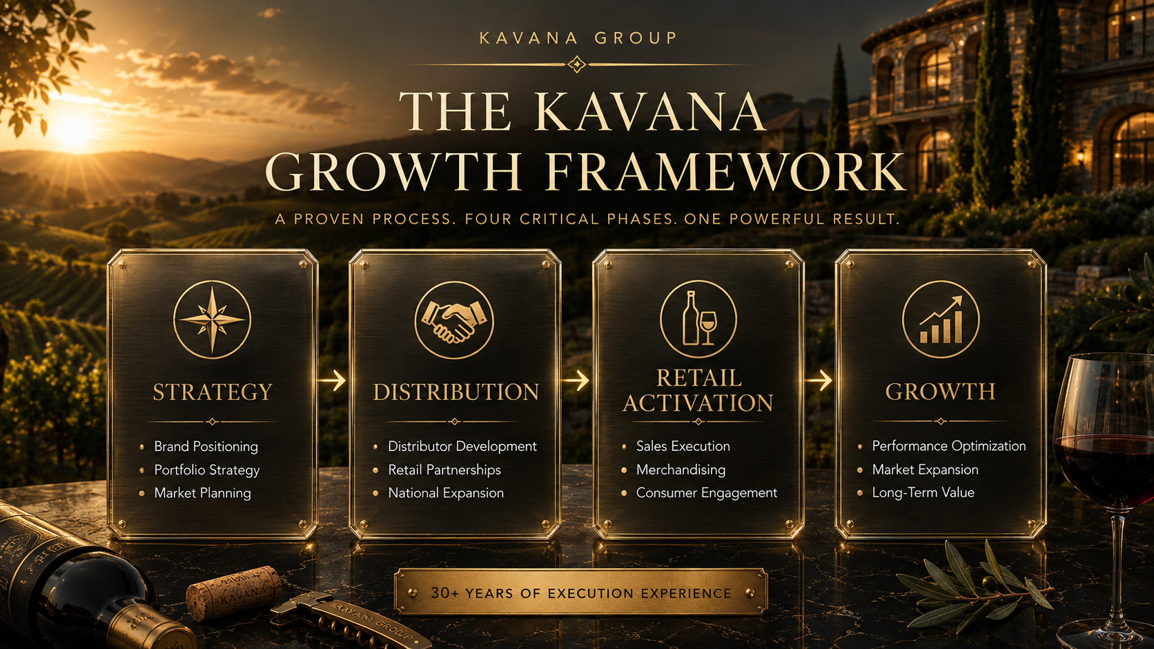 The KAVANA Growth Framework — Strategy, Distribution, Retail Activation, Growth